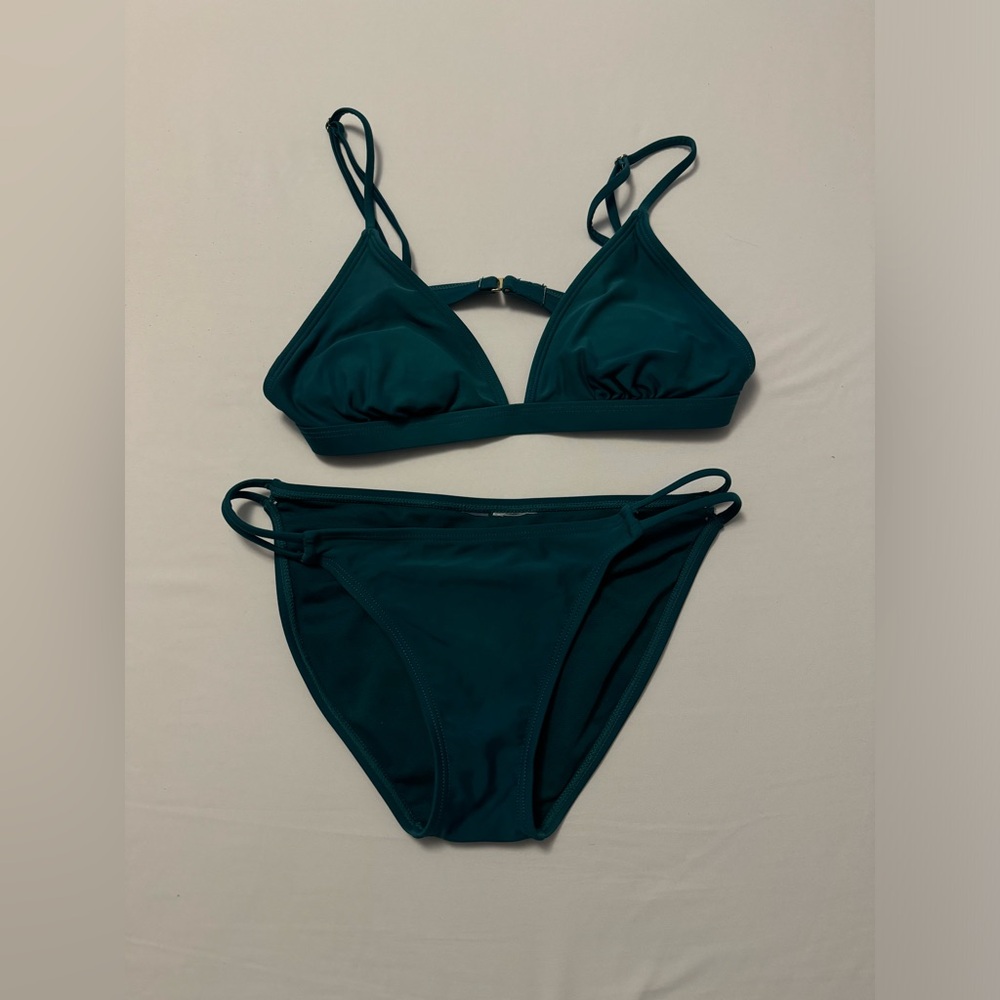 Blue-Green Bikini Set